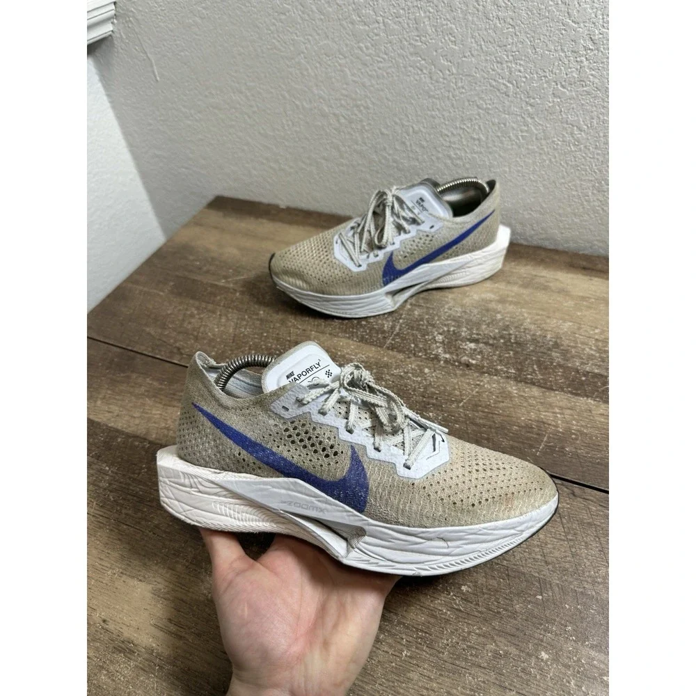 Nike Beige and Blue Athletic‎ Shoes